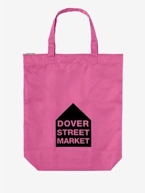 NEW CDG Dover Street Market Pink Zip Nylon Tote